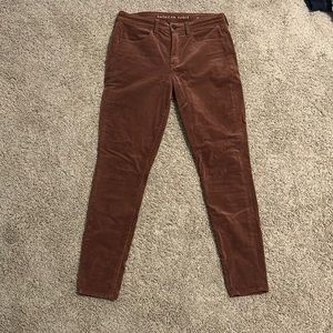 Brown Corduroy American Eagle Pants